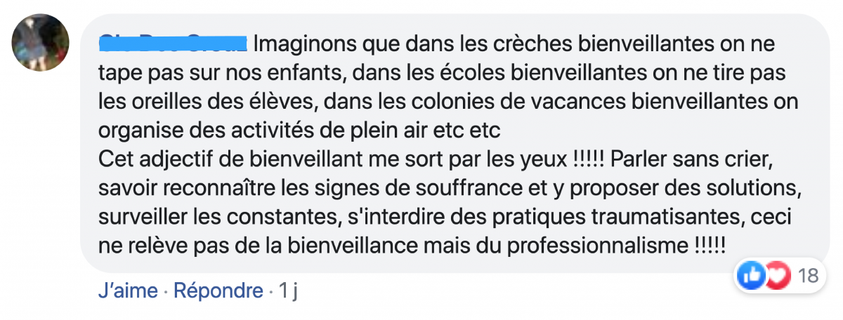 Capture d'écran Facebook du groupe "Stop à l'Impunité des Violences Obstétricales" à l'annonce du label.