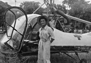 Valérie André hélicoptère